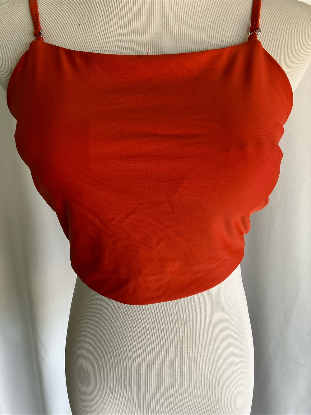 Rust swim halter type top only XL